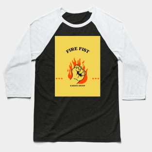 Fire Fist | Karate Group Baseball T-Shirt